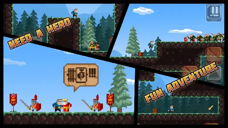 Tangkapan layar Need a Hero: Action Platformer