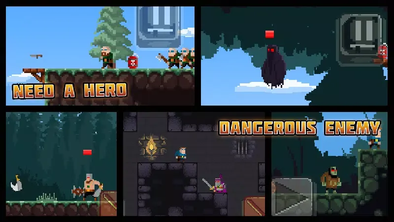 Tangkapan layar Need a Hero: Action Platformer