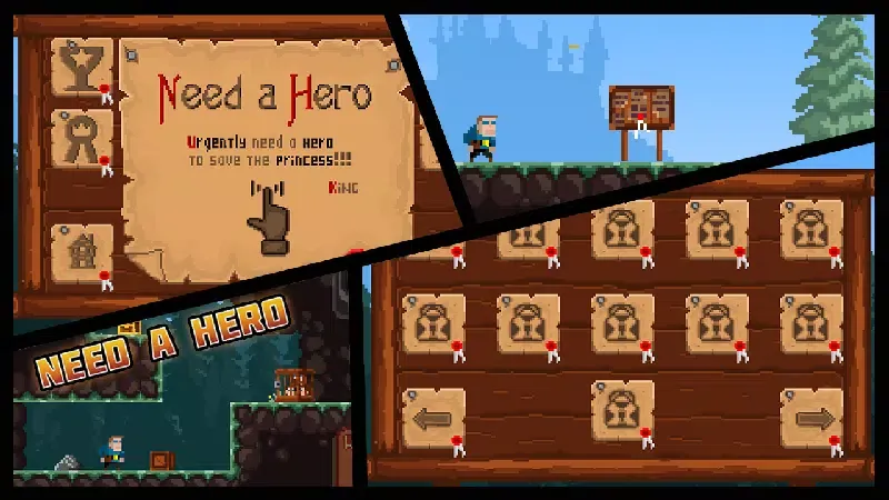 Tangkapan layar Need a Hero: Action Platformer