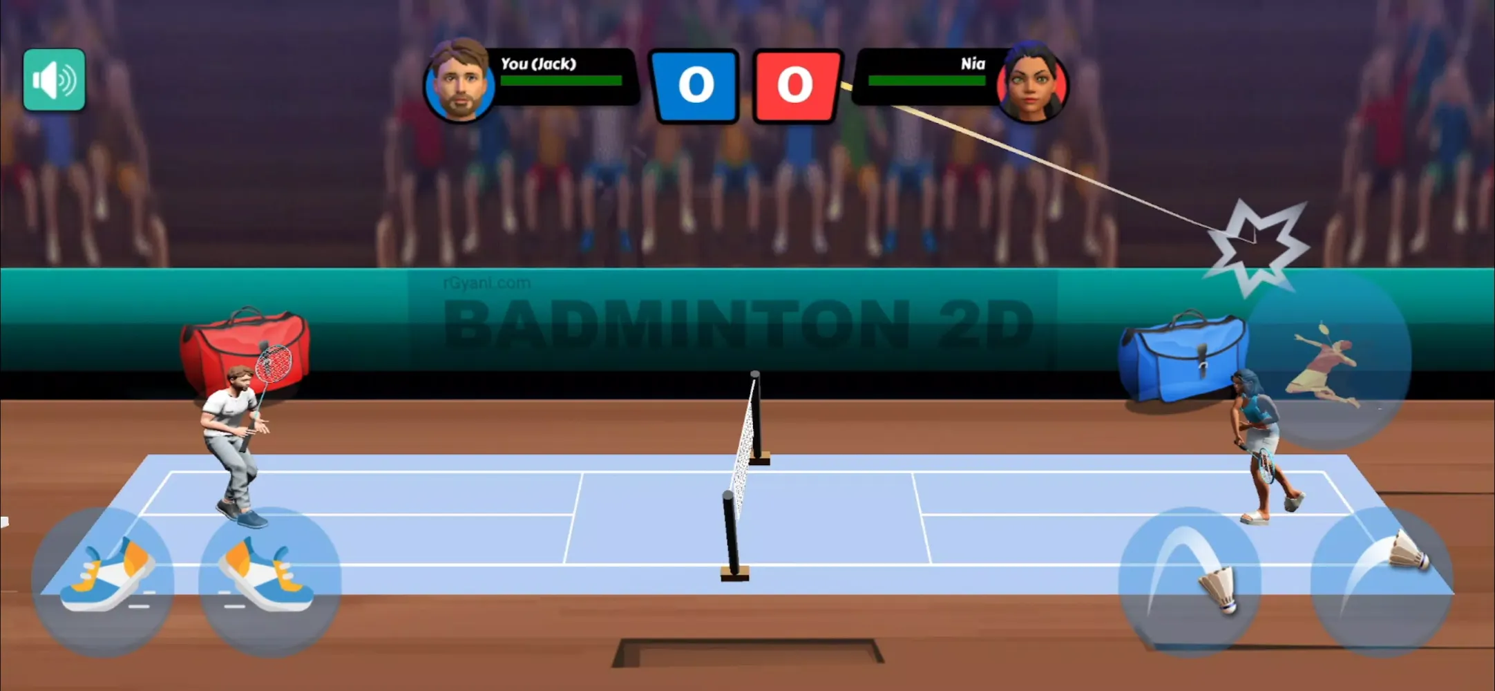 Скриншоты Badminton 2D