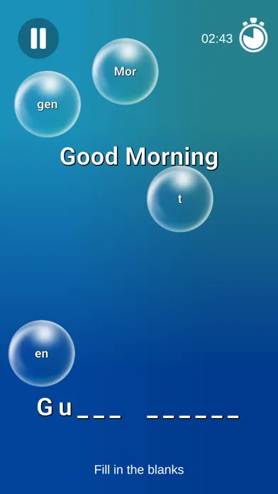 Captures d'écran de Bubbles: Learn a Language