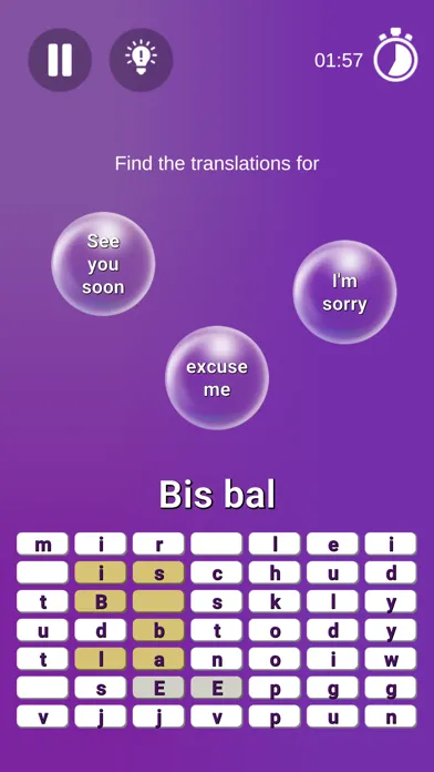 Captures d'écran de Bubbles: Learn a Language