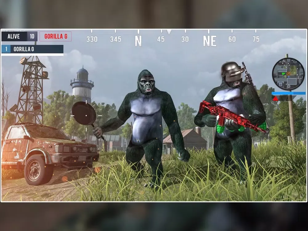 Gorilla Battle Royale Shooting iPad  স্ক্রিনশট