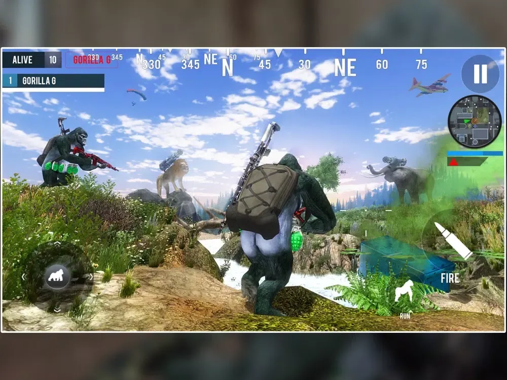 Gorilla Battle Royale Shooting iPad  স্ক্রিনশট
