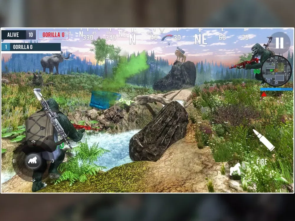 Gorilla Battle Royale Shooting iPad  স্ক্রিনশট