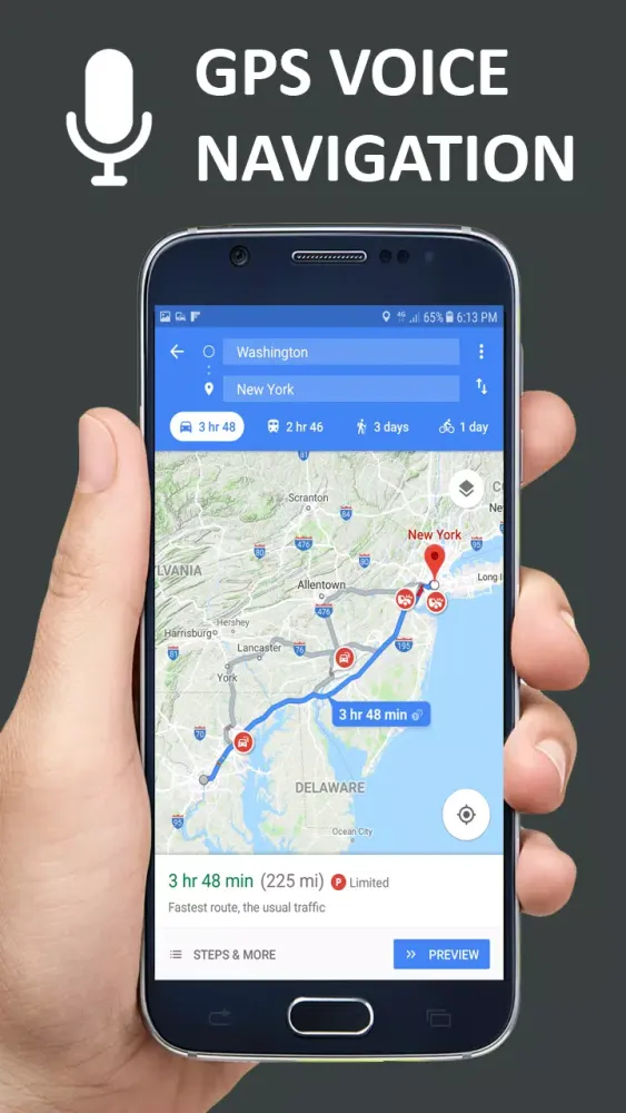 Voice navigation maps: GPS dri Screenshots