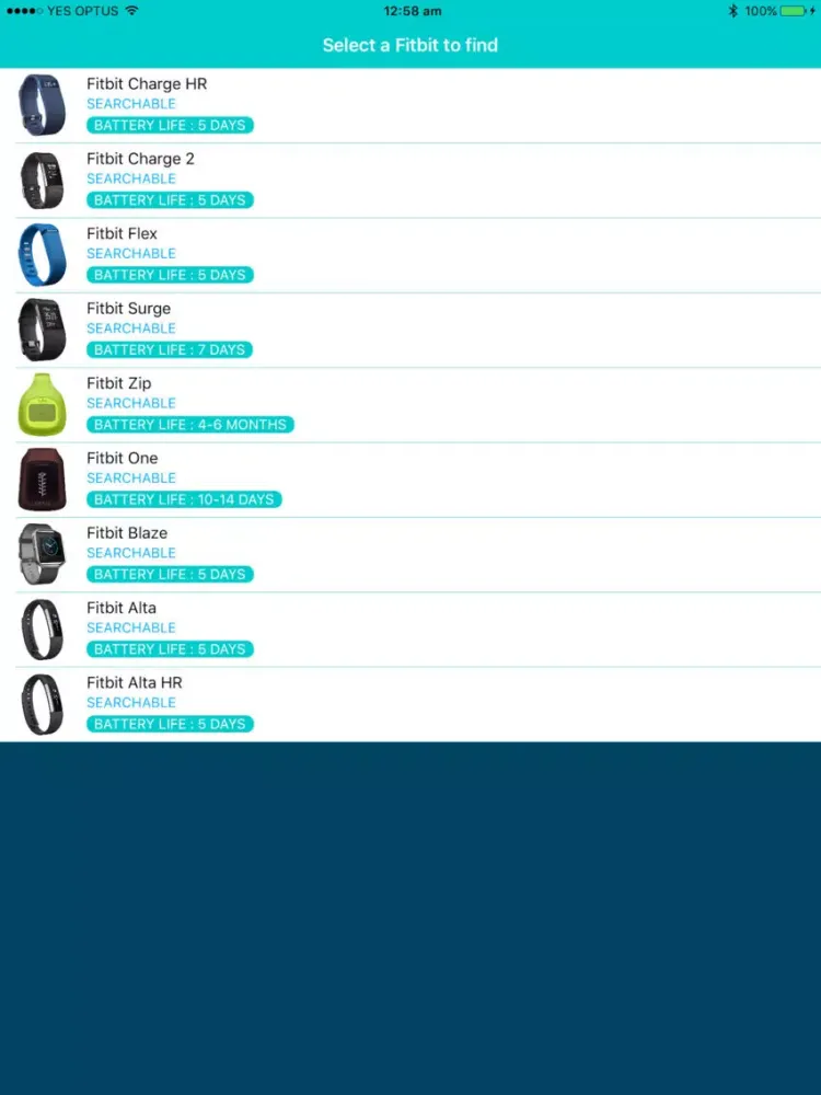 ภาพหน้าจอของ Finder App for Fitbit Lite - find lost Fitbit iPad 