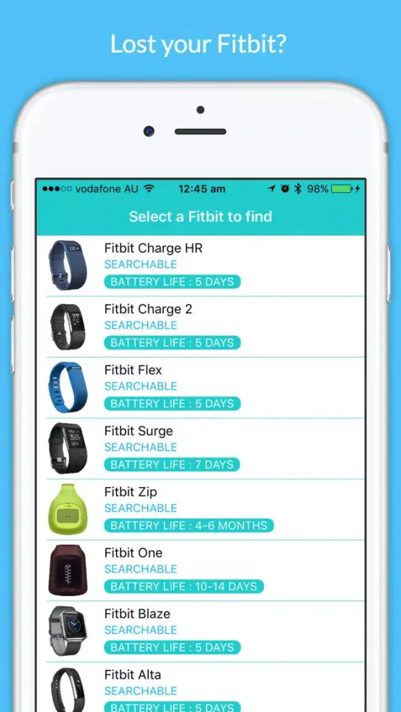 ภาพหน้าจอของ Finder App for Fitbit Lite - find lost Fitbit