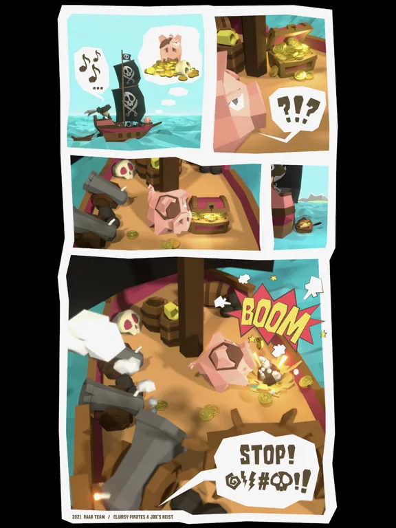 Capturas de pantalla de Clumsy Pirates and Jax's Heist iPad 