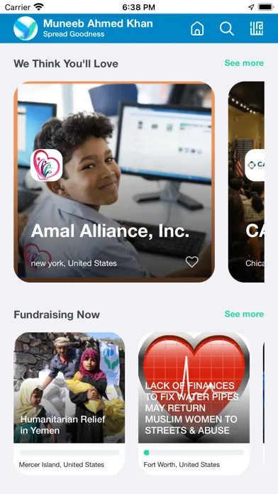 Feeling Blessed - Donation App Ekran Görüntüleri
