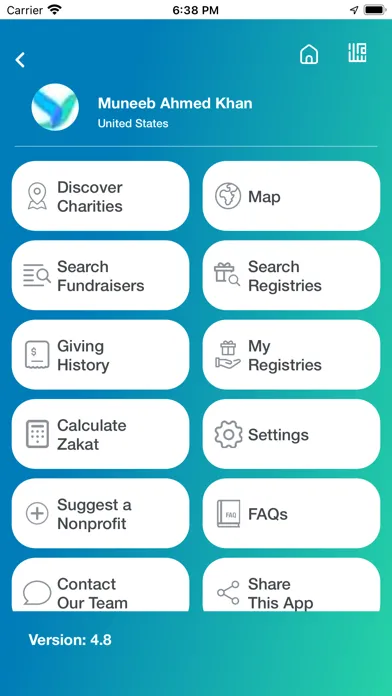 Feeling Blessed - Donation App Ekran Görüntüleri