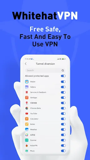 Ảnh chụp màn hình của WhiteHat VPN