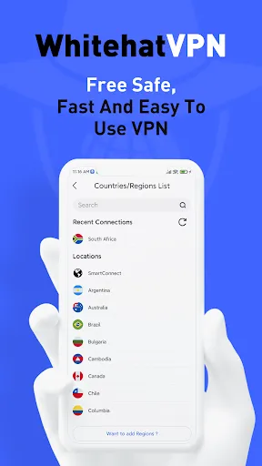 Ảnh chụp màn hình của WhiteHat VPN