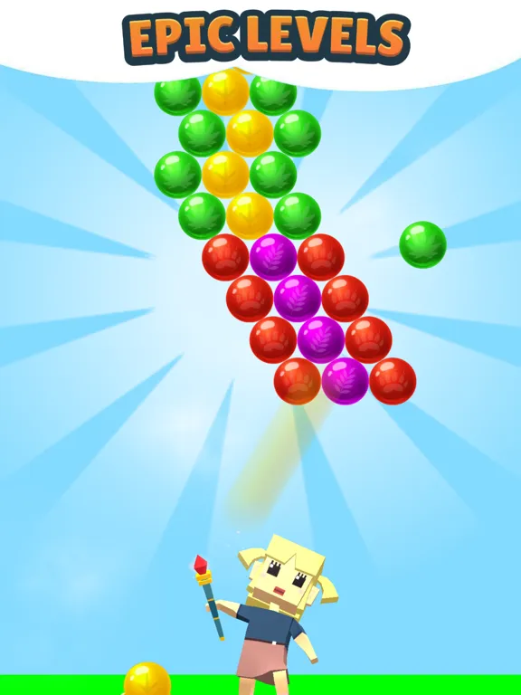 Tangkapan layar Bubble Shooter Heroes iPad 