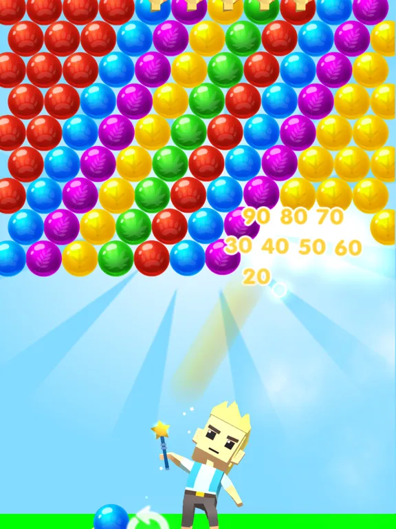 Tangkapan layar Bubble Shooter Heroes iPad 