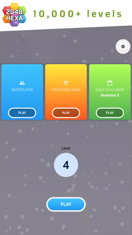 Capturas de tela do 2048 Hexa