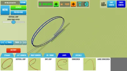 Roller Coaster Builder Mobile سکرین شاٹس