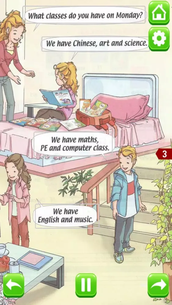 Capturas de pantalla de 小学英语三年级下册 - 大白兔点读系列 - PEP人教版一起点小学生英语口语