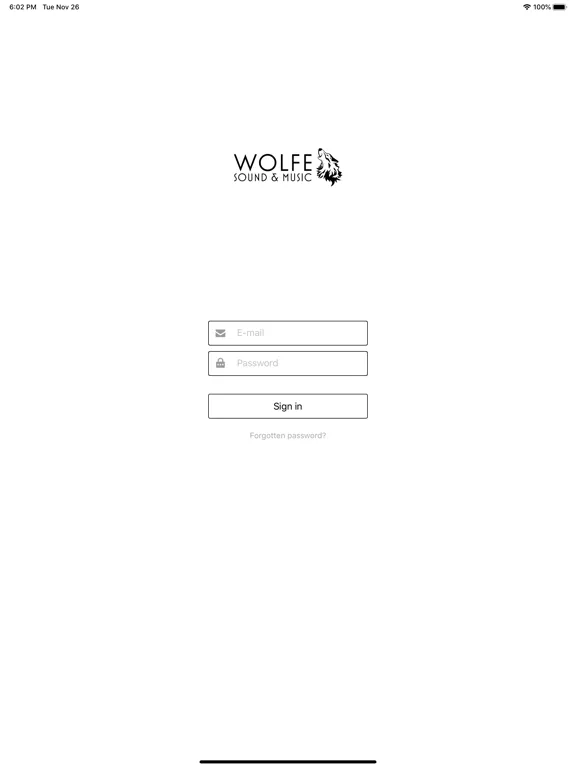 WOLFE Client Portal iPad  Screenshots