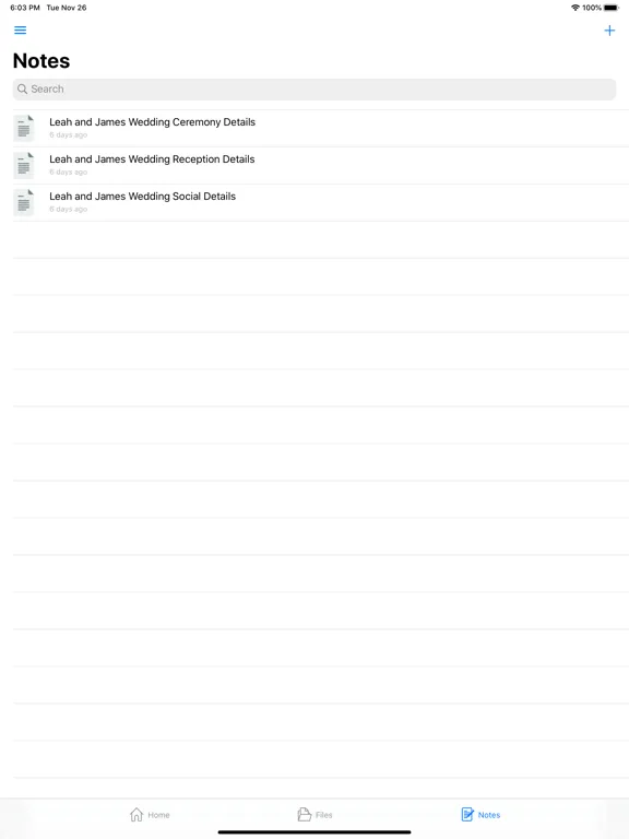 WOLFE Client Portal iPad  Screenshots