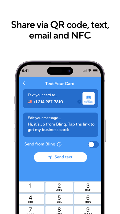 Blinq: Digital Business Card Screenshots