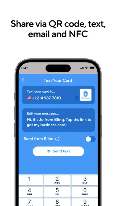 Blinq: Digital Business Card سکرین شاٹس