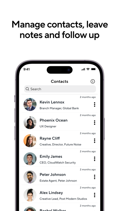 Blinq: Digital Business Card Screenshots