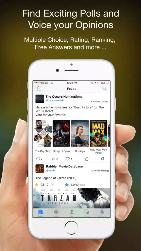 Zrzuty ekranu Rabbler - Social Polling