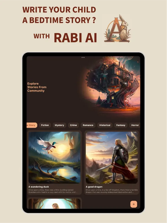 تصاویر AI Novel & Story Maker iPad 