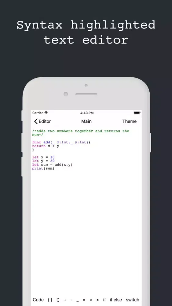Screenshot di Editor - Code Text Editor