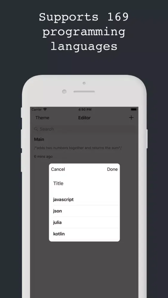 Screenshot di Editor - Code Text Editor