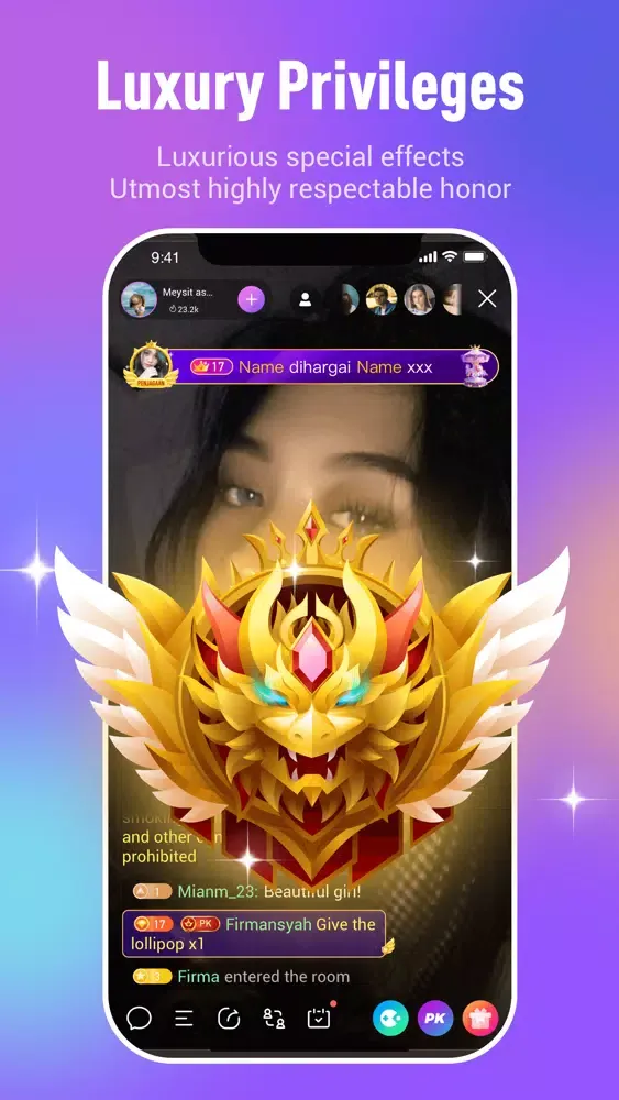 Tangkapan layar RABO LIVE-Live Stream,Go Live