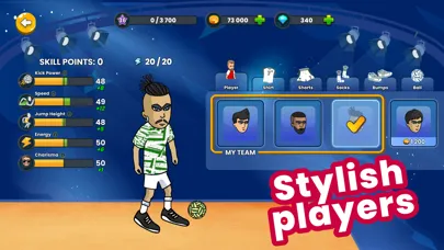Capturas de tela do Soccer & Volley: Sepak Star