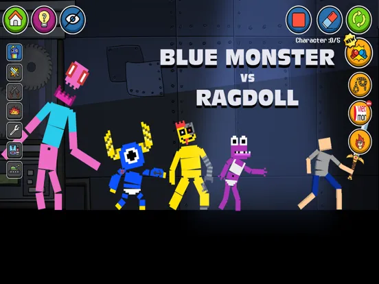 Blue Monster - Doll Playground iPad  스크린샷