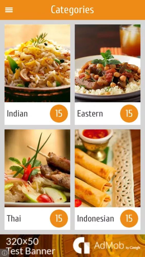 Zrzuty ekranu Asian, Indian, Eastern and oriental cuisine, spices with videos