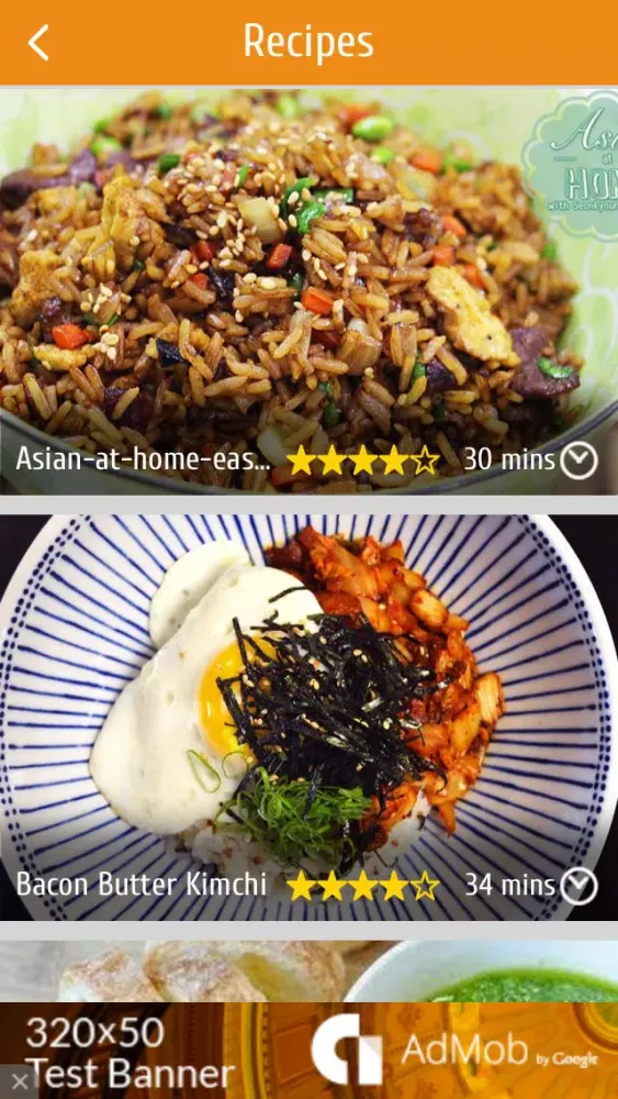 Zrzuty ekranu Asian, Indian, Eastern and oriental cuisine, spices with videos