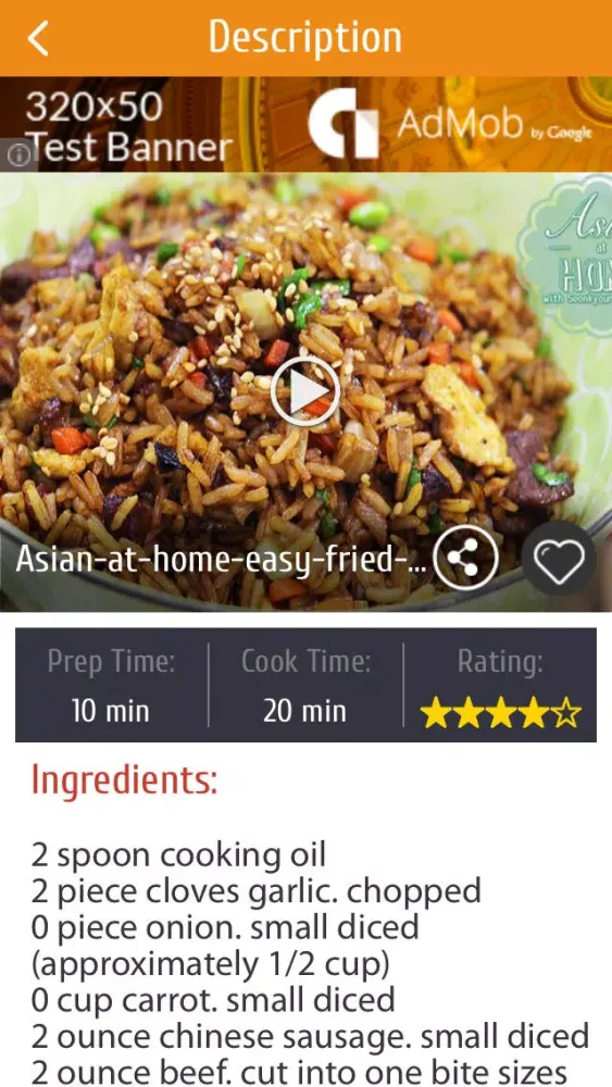 Zrzuty ekranu Asian, Indian, Eastern and oriental cuisine, spices with videos