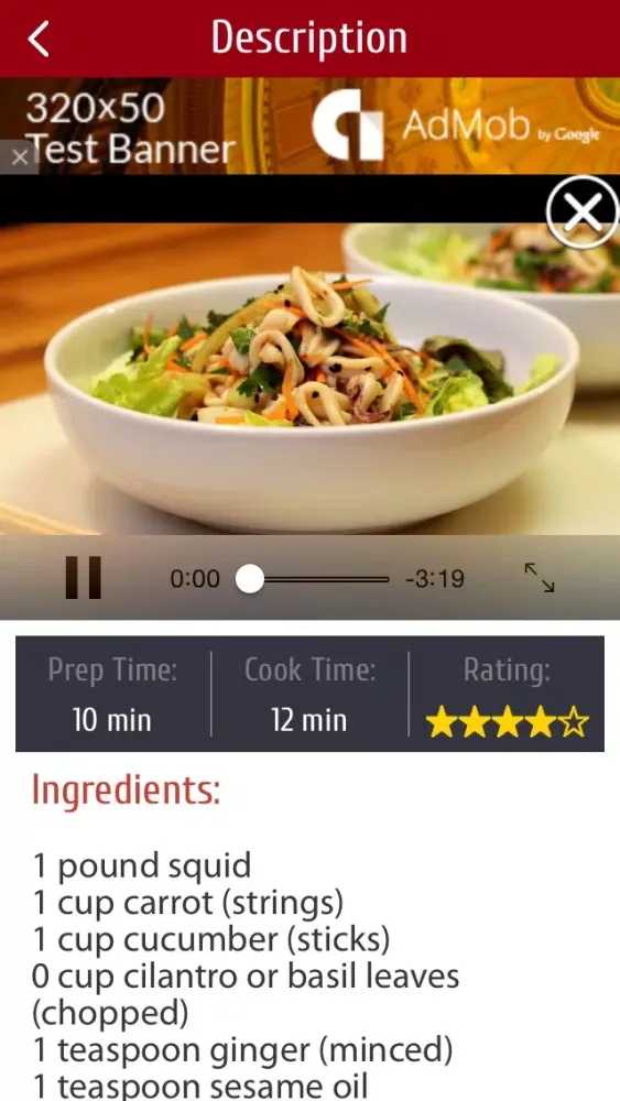 ภาพหน้าจอของ Chinese recipes, desserts and snacks videos