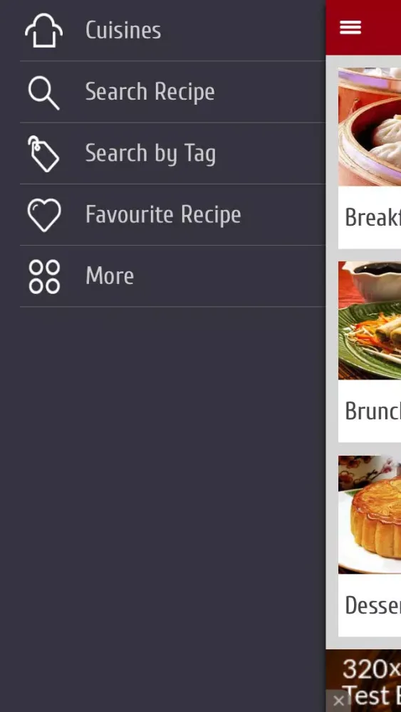 ภาพหน้าจอของ Chinese recipes, desserts and snacks videos
