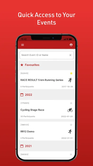 Captures d'écran de RACE RESULT Aurora