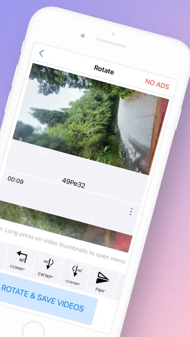 Video rotate + flip video easy Ekran Görüntüleri