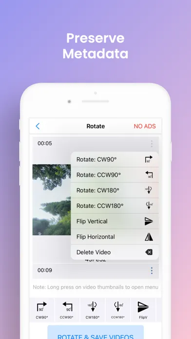 Video rotate + flip video easy Ekran Görüntüleri