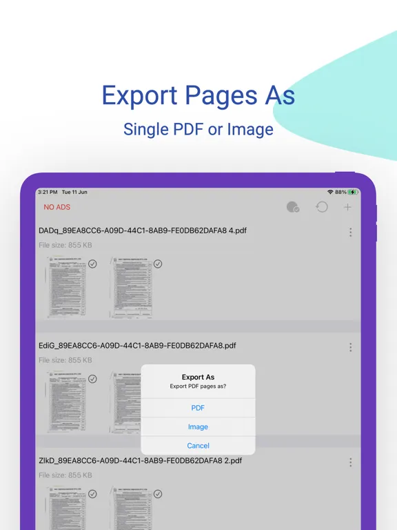 combine pdfs & pdf merger iPad 应用截图