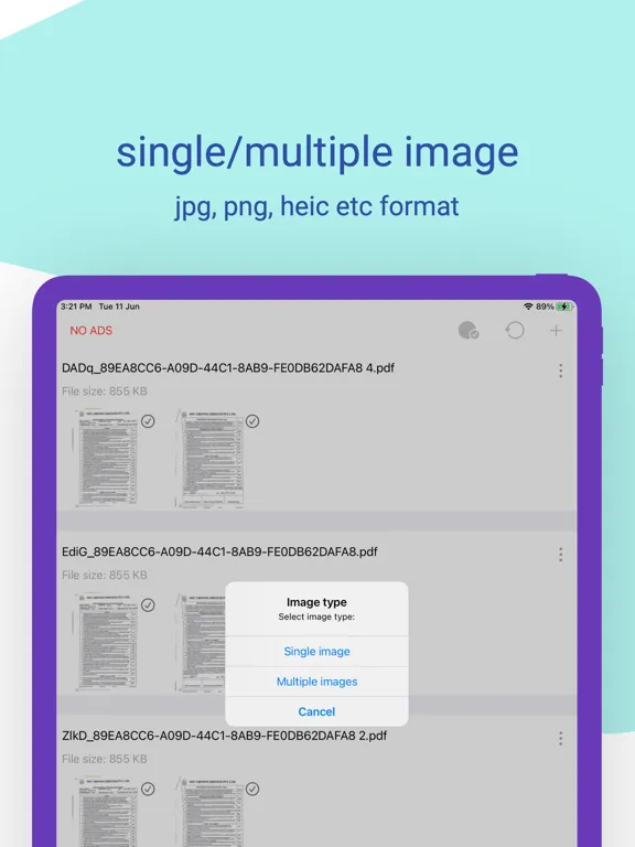 combine pdfs & pdf merger iPad 应用截图