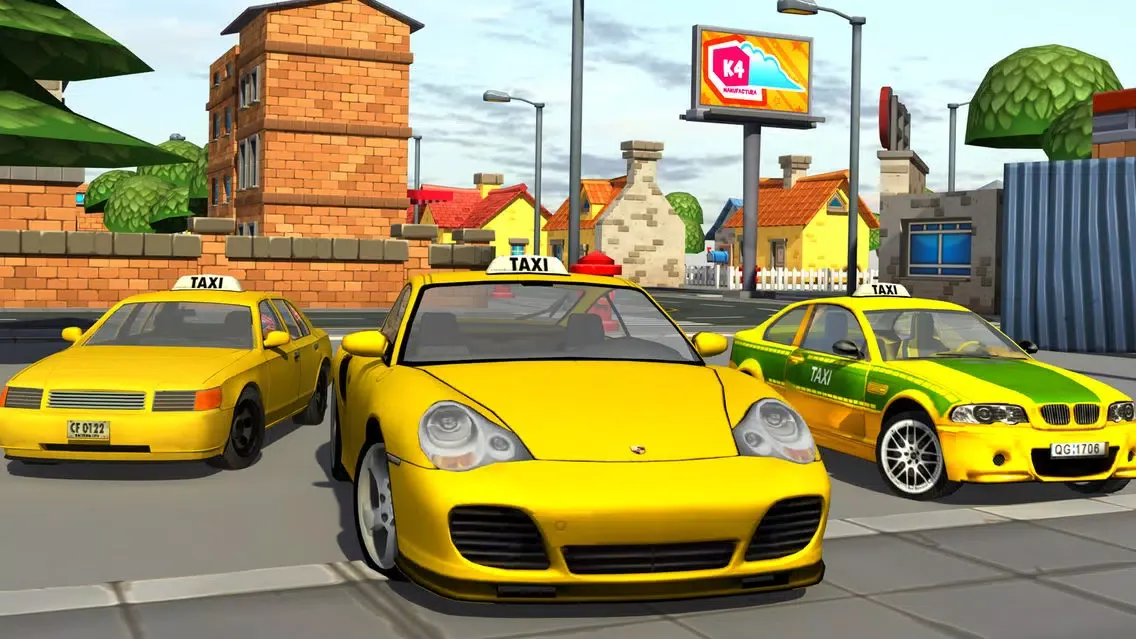 Capturas de pantalla de 3d Taxi car driver Parking simulator free games