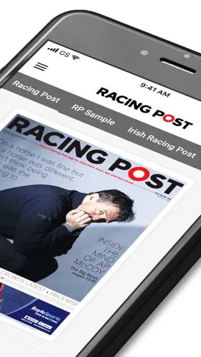 Zrzuty ekranu Racing Post Newspaper