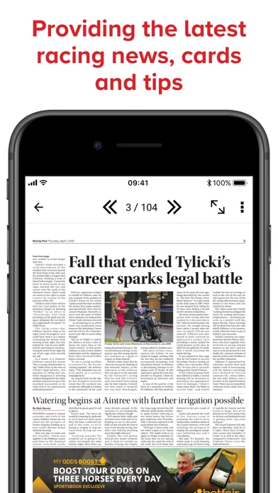 Zrzuty ekranu Racing Post Newspaper