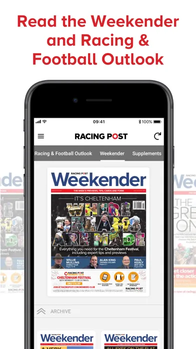 Zrzuty ekranu Racing Post Newspaper