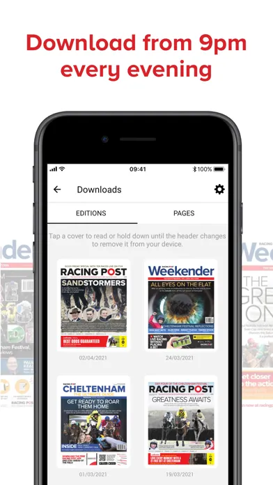 Zrzuty ekranu Racing Post Newspaper