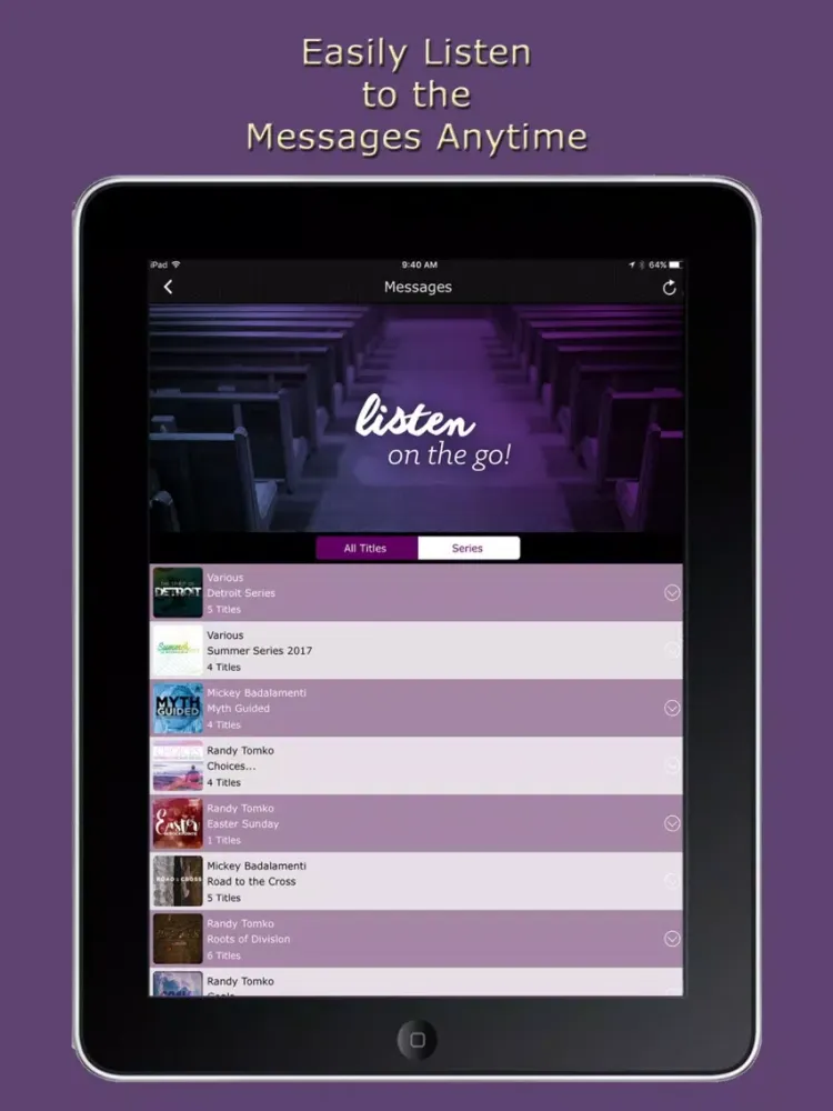 Tangkapan skrin Rockpointe iPad 